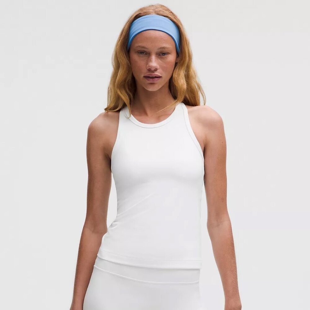 Align Waist-Length Racerback - White